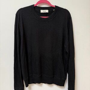 Buck Mason Men's Crewneck Cashmere Sweater, Black XL